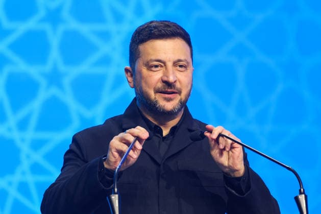 July 7, 2026, Ankara, Turkey: Volodymyr Zelenskyy, the President of Ukraine, speaks at the Defence Industry Forum during the 2026 NATO Ankara Summit in Ankara, Turkiye, on July 7th, 2026. Ankara Turkey - ZUMAz156 20260707_zip_z156_001 Copyright: xBeataxZawrzelx