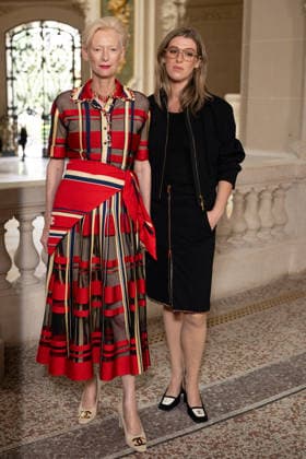 PFW - Chanel Photocall Tilda Swinton and Honor Swinton Byrne attending the Chanel Haute Couture Fall Winter 2026 2027 show as part of Paris Fashion Week in Paris, France on July 07, 2026. Photo by Laurent Zabulon ABACAPRESS.COM Paris  Copyright: xZabulonxLaurent ABACAx