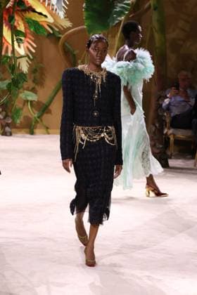PFW Haute Couture Chanel Runway JD A model walks the runway at the Chanel show during Haute Couture Fashion Week in Paris, France, on 7 July 2026. Photo by Jerome Dominé ABACAPRESS.COM Paris France  Copyright: xDominexJerome ABACAx