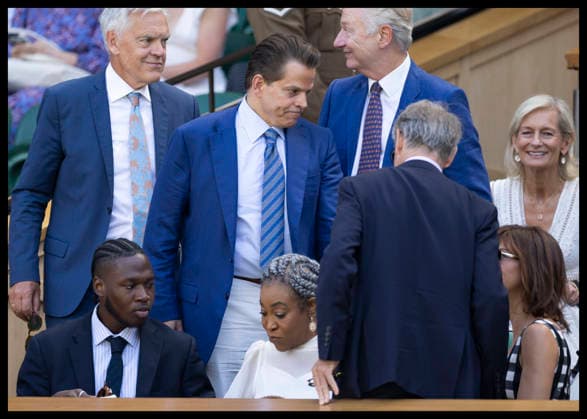 . 07 07 2026. London, United Kingdom. Anthony Scaramucci in the Royal Box on day nine of the Wimbledon Tennis Championships in London.  xStephenxLockx xi-Imagesx IIM-26890-0045