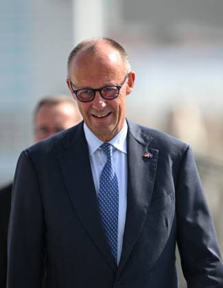 German Chancellor Friedrich Merz arrives Ankara for 36th NATO Summit ANKARA, TURKIYE - JULY 7: German Chancellor Friedrich Merz arrives at Ankara Airport for the 36th NATO Summit in Ankara, Turkiye on July 7, 2026. Muhammed Abdullah Kurtar Anadolu Ankara Turkey. Editorial use only. Please get in touch for any other usage.  Copyright: x2026xAnadoluxMuhammedxAbdullahxKurtarx