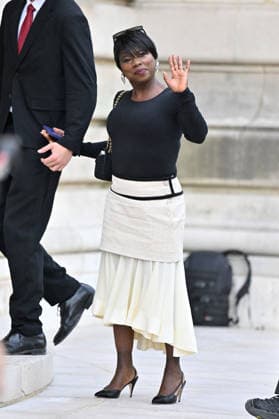 PFW Haute Couture Chanel Outside Arrivals JR Surya Bonaly arriving at the Chanel show during Haute Couture Fashion Week in Paris, France, on 7 July 2026. Photo by Julien Reynaud APS-Medias ABACAPRESS.COM Paris France  Copyright: xReynaudxJulien APS-Medias ABACAx