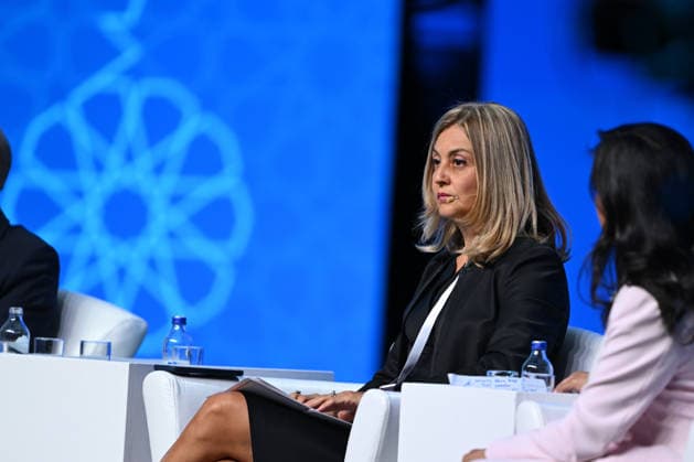 NATO Ankara Summit ANKARA, TURKIYE - JULY 07: Turkiye Development Fund General Manager Elif Emirli Altug delivers a speech during the Defense Industry Forum held as part of the 36th NATO Summit in Ankara, Turkiye, on July 7, 2026. Harun Ozalp Anadolu Ankara Turkey. Editorial use only. Please get in touch for any other usage.  Copyright: x2026xAnadoluxHarunxOzalpx