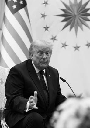 Turkish President Erdogan welcomes US President Trump in Ankara ANKARA, TURKIYE - JULY 7: (----EDITORIAL USE ONLY MANDATORY CREDIT - TURKISH PRESIDENCY MUSTAFA KAMACI HANDOUT - NO MARKETING NO ADVERTISING CAMPAIGNS - DISTRIBUTED AS A SERVICE TO CLIENTS----) (EDITOR S NOTE: Image has been converted to black and white.) Turkish President Recep Tayyip Erdogan (not seen) and US President Donald Trump speak to press after their meeting at the Presidential Complex ahead of the 36th NATO Summit of Heads of State and Government in Ankara, Turkiye on July 7, 2026. Turkish Presidency Mustafa Kamaci Handout Anadolu Ankara Turkey. Editorial use only. Please get in touch for any other usage.  Copyright: x2026xAnadoluxTurkishxPresidencyx xMustafaxKamacix xHandoutx