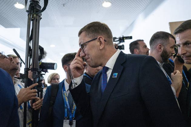 Ukrainian President Volodymyr Zelenskyy holds talks in Ankara ANKARA, TURKIYE - JULY 7: Ukrainian President Volodymyr Zelenskyy meets with Estonian Prime Minister Kristen Michal during the Defence Industry Forum held within the scope of the 36th NATO Heads of State and Government Summit at ATO Congresium in Ankara, Turkiye, on July 7, 2026. Ozge Elif Kizil Anadolu Ankara Turkey. Editorial use only. Please get in touch for any other usage.  Copyright: x2026xAnadoluxOzgexElifxKizilx