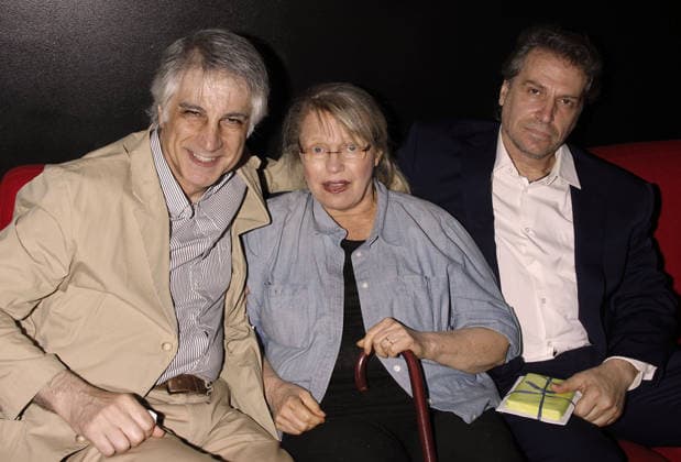 **FILE PHOTO** Louise Lesser Has Passed Away. NEW YORK, NY- JULY 24: Michael Citriniti, Louise Lasser and Antony Marsellis attend the opening night for The Shoemaker, held at the Acorn Theatre in New York City on July 24, 2011 Copyright: xJosephxMarzullox