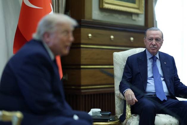 Erdogan meets Trump in Ankara ahead of NATO summit Turkish President Recep Tayyip Erdogan meets U.S. President Donald Trump at the Presidential Complex in Ankara, Turkey, on July 7, 2026. Trump is on an official visit to Turkey ahead of the 36th NATO Heads of State and Government Summit hosted by Turkey. Photo by Turkish presidency apaimages Istanbul Istanbul Turkey 070726_Turkey_TPO_01(3).jpeg Copyright: xapaimagesxTurkishxpresidencyx xapaimagesx
