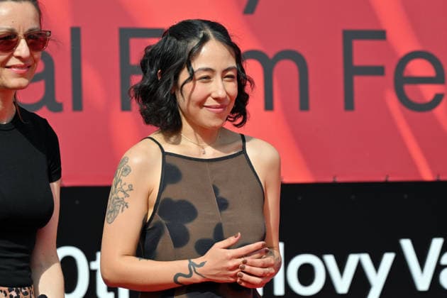 The 60th Karlovy Vary International Film Festival continued on its fifth day, in Karlovy Vary, Czech Republic, on July 7, 2026. A delegation of filmmakers presented the competition film Five Years and Four Months , a co-production between Colombia and the United States. Cinematographer Paula Moreno. (CTKxPhoto SlavomirxKubes) CTKPhotoP2026070707268  CTKPhotoP2026070707268