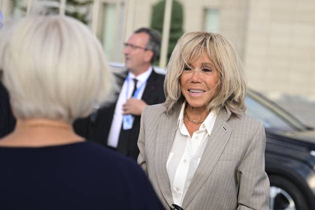 Brigitte Macron arrives in Ankara for 36th NATO Summit ANKARA, TURKIYE - JULY 07: Brigitte Macron, wife of French President Emmanuel Macron, arrives at Ankara Esenboga Airport ahead of the 36th NATO Summit in Ankara, Turkiye, on July 7, 2026. Mehmet Futsi Anadolu Ankara Turkey. Editorial use only. Please get in touch for any other usage.  Copyright: x2026xAnadoluxMehmetxFutsix