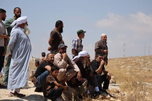 Israeli Forces Demolish Home in Masafer Yatta, Displacing Family of Eight Masafer Yatta, West Bank July 7, 2026: Israeli forces demolish the home of Palestinian detainee Mousa Al-Adra in the village of Al-Deirat in the Masafer Yatta area, south of Hebron, in the occupied West Bank, July 7, 2026. Israeli authorities said the structure lacked the required building permits. The demolition displaced a family of eight, including two parents and six children. Masafer Yatta Palestine, State of Copyright: x xMosabxshawerx xJNAxPressx