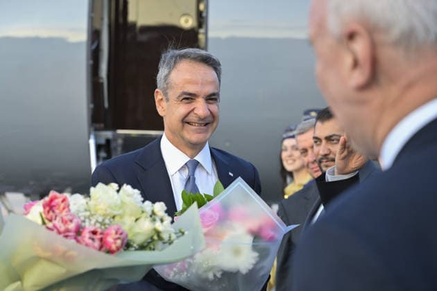 Greek Prime Minister Mitsotakis arrives in Ankara for 36th NATO Summit ANKARA, TURKIYE - JULY 7: Greek Prime Minister Kyriakos Mitsotakis arrives at Esenboga Airport ahead of the 36th NATO Heads of State and Government Summit in Ankara, Turkiye, on July 7, 2026 Ismail Kaplan Anadolu Ankara Turkey. Editorial use only. Please get in touch for any other usage.  Copyright: x2026xAnadoluxIsmailxKaplanx