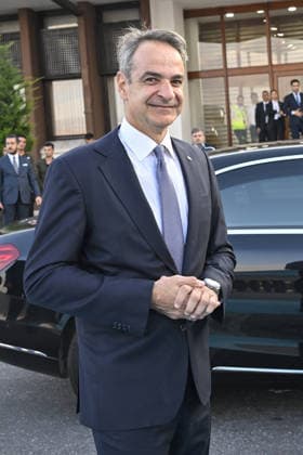 Greek Prime Minister Mitsotakis arrives in Ankara for 36th NATO Summit ANKARA, TURKIYE - JULY 7: Greek Prime Minister Kyriakos Mitsotakis arrives at Esenboga Airport ahead of the 36th NATO Heads of State and Government Summit in Ankara, Turkiye, on July 7, 2026 Ismail Kaplan Anadolu Ankara Turkey. Editorial use only. Please get in touch for any other usage.  Copyright: x2026xAnadoluxIsmailxKaplanx