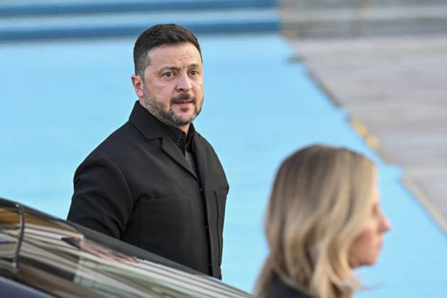 NATO Ankara Summit ANKARA, TURKIYE - JULY 7: Ukrainian President Volodymyr Zelenskyy attends a reception hosted for heads of state and government attending the 36th NATO Summit and their spouses at the Presidential Complex in Ankara, Turkiye, on July 7, 2026. Mehmet Ali Ozcan Anadolu Ankara Turkey. Editorial use only. Please get in touch for any other usage.  Copyright: x2026xAnadoluxMehmetxAlixOzcanx