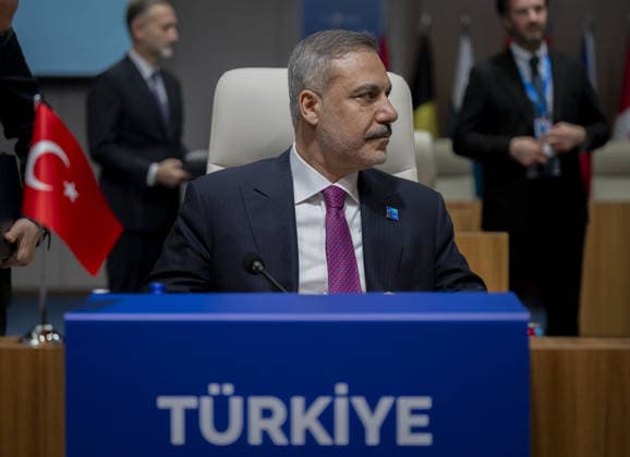 Turkish Foreign Minister Hakan Fidan ANKARA, TURKIYE - JULY 7: Turkish Foreign Minister Hakan Fidan attends the NATO-Ukraine Council meeting as part of the 36th NATO Ankara Summit in Ankara, Turkiye on July 7, 2026. Mustafa Hatipoglu Anadolu Ankara Turkey. Editorial use only. Please get in touch for any other usage.  Copyright: x2026xAnadoluxMustafaxHatipoglux