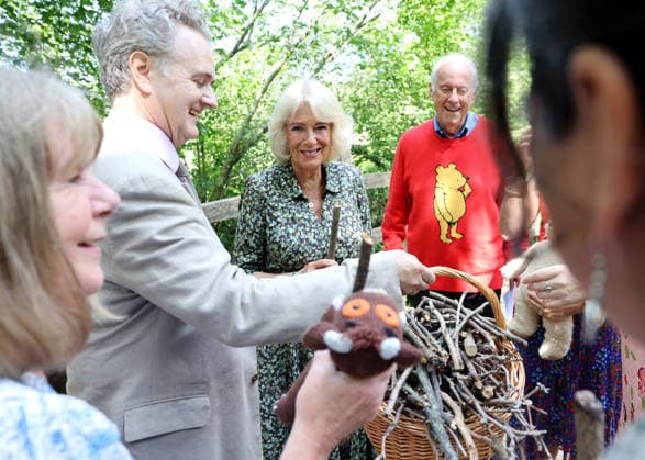 Queen Camilla visits Ashdown Forest Queen Camilla visits Ashdown Forest to commemorate 100 Years of Winnie-the-Pooh, in Ashdown Forest, Hartfield, East Sussex, UK, on the 7th July 2026. Picture by Chris Jackson WPA-Pool Hartfield Ashdown Forest East Sussex United Kingdom  WHA-0830