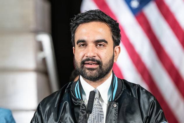 July 7, 2026, Bronx, New York, USA: Mayor Zohran Mamdani speaks during announcement the Gotham FC will play at Etihad Park stadium beginning in 2028 at City Hall press briefing in New York, NY on July 7, 2026. Bronx USA  - ZUMAr339 20260707_znp_r339_019 Copyright: xLevxRadinx