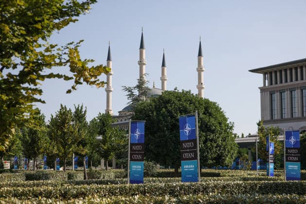 July 7, 2026, Ankara, Turkey: The Millet Mosque is seen during the 2026 NATO Ankara Summit in Ankara, Turkiye, on July 7th, 2026. Ankara Turkey  - ZUMAz156 20260707_zip_z156_019 Copyright: xBeataxZawrzelx