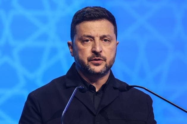July 7, 2026, Ankara, Turkey: Volodymyr Zelenskyy, the President of Ukraine, speaks at the Defence Industry Forum during the 2026 NATO Ankara Summit in Ankara, Turkiye, on July 7th, 2026. Ankara Turkey - ZUMAz156 20260707_zip_z156_032 Copyright: xBeataxZawrzelx