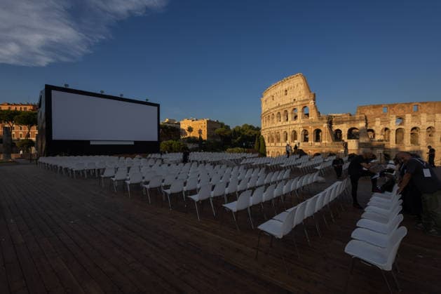 IPA86482363 - Opening of Quo Vadis?, the film festival in front of the Colosseum in Rome, organized by CSC Cineteca Nazionale and the Colosseum Archaeological Park  Copyright: xMatteoxNardonex xx 86482363