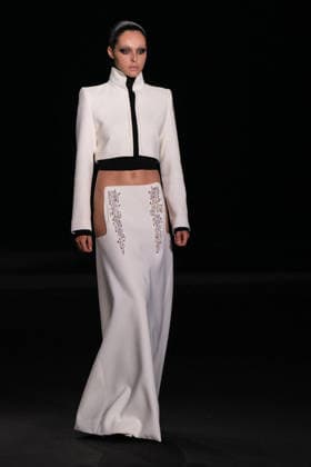 PFW - Stephane Rolland Runway A model walks the runway during the Stephane Rolland Haute Couture Fall Winter 2026 2027 show as part of Paris Fashion Week in Paris, France on July 07, 2026. Photo by Laurent Zabulon ABACAPRESS.COM  Copyright: xZabulonxLaurent ABACAx
