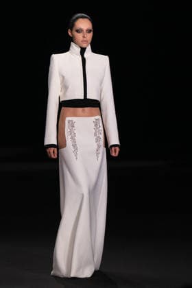 PFW - Stephane Rolland Runway A model walks the runway during the Stephane Rolland Haute Couture Fall Winter 2026 2027 show as part of Paris Fashion Week in Paris, France on July 07, 2026. Photo by Laurent Zabulon ABACAPRESS.COM  Copyright: xZabulonxLaurent ABACAx