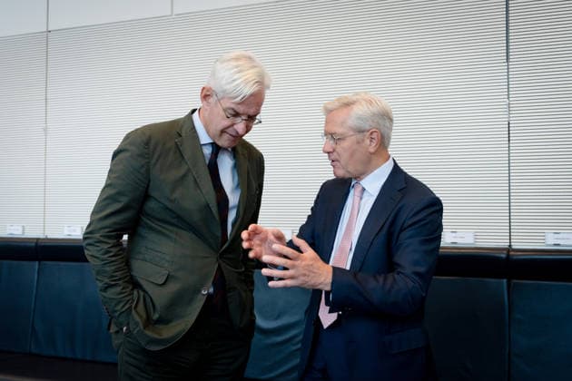 Bundestagsfraktion, CDU CSU Bundestag, Bundestagsfraktion, CDU CSU, Norbert Röttgen, Mathias Middelberg Berlin Berlin GER *** Bundestag Parliamentary Group, CDU CSU Bundestag, Bundestag Parliamentary Group, CDU CSU, Norbert Röttgen, Mathias Middelberg Berlin Berlin GER