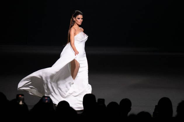 PFW - Stephane Rolland Runway A model walks the runway during the Stephane Rolland Haute Couture Fall Winter 2026 2027 show as part of Paris Fashion Week in Paris, France on July 07, 2026. Photo by Laurent Zabulon ABACAPRESS.COM  Copyright: xZabulonxLaurent ABACAx