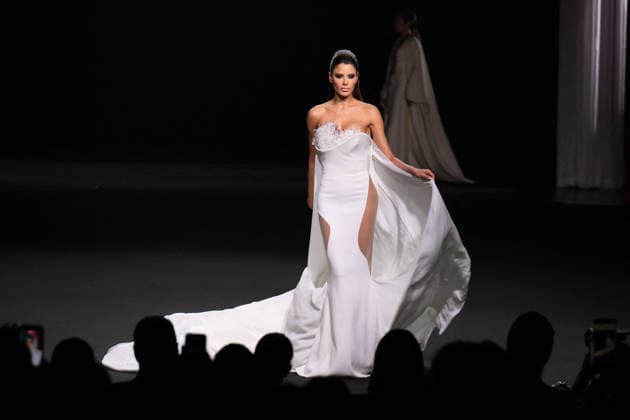 PFW - Stephane Rolland Runway A model walks the runway during the Stephane Rolland Haute Couture Fall Winter 2026 2027 show as part of Paris Fashion Week in Paris, France on July 07, 2026. Photo by Laurent Zabulon ABACAPRESS.COM  Copyright: xZabulonxLaurent ABACAx