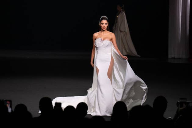 PFW - Stephane Rolland Runway A model walks the runway during the Stephane Rolland Haute Couture Fall Winter 2026 2027 show as part of Paris Fashion Week in Paris, France on July 07, 2026. Photo by Laurent Zabulon ABACAPRESS.COM  Copyright: xZabulonxLaurent ABACAx