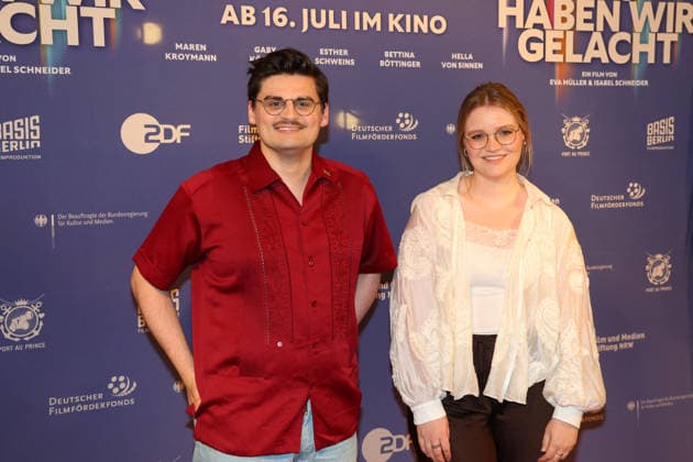 Miguel Robitzky und Carolin Worbs bei der Was Haben Wir Gelacht Dokufilm Premiere am 7.07.2026 im Cineplex Filmpalast in Koeln Miguel Robitzky and Carolin Worbs attend the premiere of the documentary film Was Haben Wir Gelacht on July 7, 2026, at the Cineplex Filmpalast in Cologne, Germany Was Haben Wir Gelacht Premiere in Koeln *** Miguel Robitzky and Carolin Worbs at the premiere of the documentary film *Was Haben Wir Gelacht* on July 7, 2026, at the Cineplex Filmpalast in Cologne Miguel Robitzky and Carolin Worbs attend the premiere of the documentary film *Was Haben Wir Gelacht* on July 7, 2026, at the Cineplex Filmpalast in Cologne, Germany. Was Haben Wir Gelacht Premiere in Cologne 