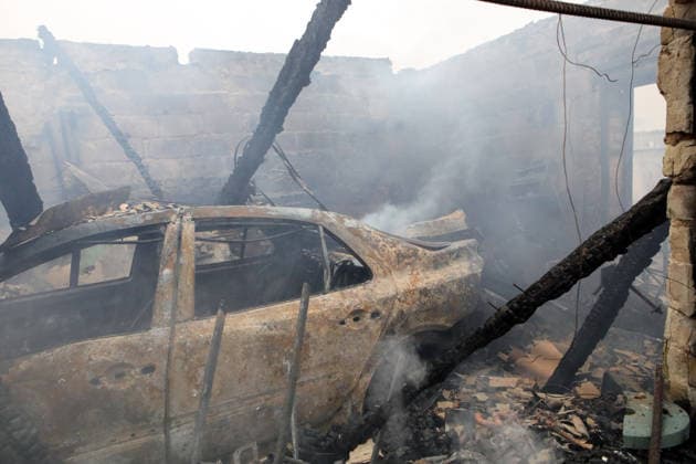 RECORD DATE NOT STATED A car destroyed in a massive combined Russian attack, Vyshneve, Kyiv region, Ukraine, on July 6, 2026. Russian forces launched a large-scale attack on the city and the region using ballistic and cruise missiles, as well as attack drones. Dozens of houses on five streets were destroyed, while warehouses and businesses sustained damage. More than 600 local residents were evacuated due to the detonation of explosive hazards. Six people were killed and at least 26 others were injured, including a nine-month-old baby and a 12-year-old child (Photo by Volodymyr Tarasov Ukrinform) Russian forces strike Zaporizhzhia with two guided bombs  Copyright: xVolodymyrxTarasovx
