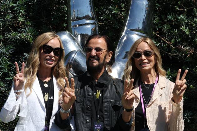 BEVERLY HILLS, CALIFORNIA - JULY 07: Marjorie Bach, Ringo Starr and Barbara Bach at Ringo s Peace & Love Birthday Celebration on July 07, 2026 in Beverly Hills, California. Credit: USA - ZUMAa123 20260707_zaa_a123_166 Copyright: xAdMediax