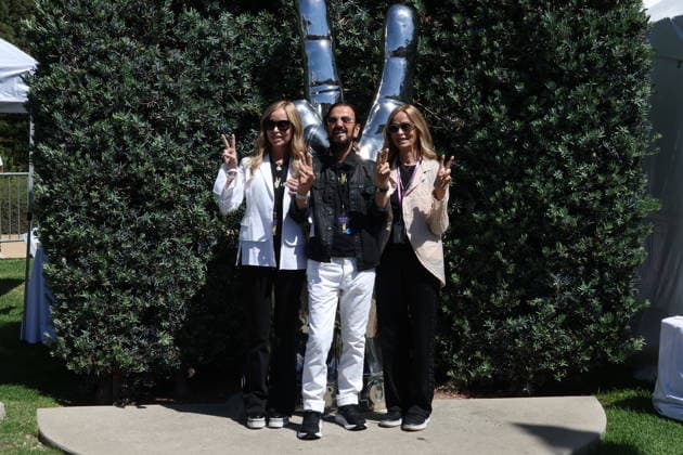 BEVERLY HILLS, CALIFORNIA - JULY 07: Marjorie Bach, Ringo Starr and Barbara Bach at Ringo s Peace & Love Birthday Celebration on July 07, 2026 in Beverly Hills, California. Credit: USA - ZUMAa123 20260707_zaa_a123_171 Copyright: xAdMediax