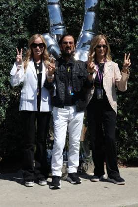 BEVERLY HILLS, CALIFORNIA - JULY 07: Marjorie Bach, Ringo Starr and Barbara Bach at Ringo s Peace & Love Birthday Celebration on July 07, 2026 in Beverly Hills, California. Credit: USA - ZUMAa123 20260707_zaa_a123_173 Copyright: xAdMediax