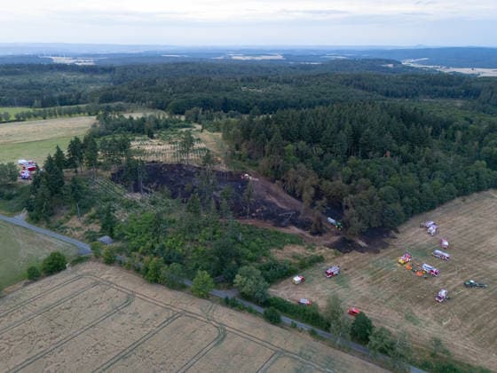 Waldbrand breitet sich aus rund 10000 Quadratmeter betroffen Am 07.07.2026 kam es gegen 18:35 Uhr in Weilrod Hasselbach zu einem Waldbrand, der nach ersten Meldungen rund 10.000 Quadratmeter Wald erfasst hat. Die Rauchentwicklung ist weithin sichtbar, auch aus dem benachbarten Grävenwiesbach werden Meldungen zu dem Brand gemeldet. Die Feuerwehr Weilrod ist im Einsatz und hat wasserführende Fahrzeuge sowie weitere überörtliche Löschzüge angefordert. Stark auflebender Wind erschwert die Löscharbeiten. Über die Warnapp NINA wurde für die betroffenen Gebiete eine Warnung der Warnstufe Gefahr ausgegeben. Weilrod Hessen Deutschland *** Forest Fire Spreads; About 10,000 Square Meters Affected On July 7, 2026, at approximately 6:35 p.