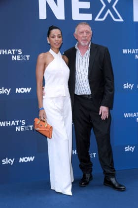 IPA86486551 - Milan, Sky What™s Next arrivals at the evening event at the Teatro Lirico Boris Becker, Lilian de Carvalho Monteiro  Copyright: xAlbertoxTerenghix xComi Terenghix 86486551