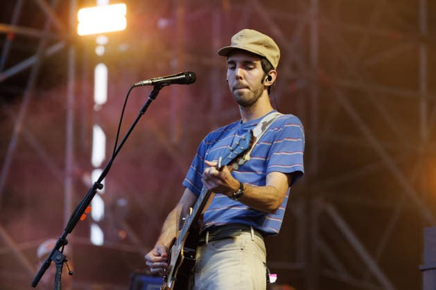 IPA86486747 - Evan Westfall, a member of the band Caamp, performs on stage at Rock in Roma on July 7, 2026, at the Ippodromo delle Capannelle in Rome, Italy.  Copyright: xEmanuelaxVertolli LiveMediax xx 86486747