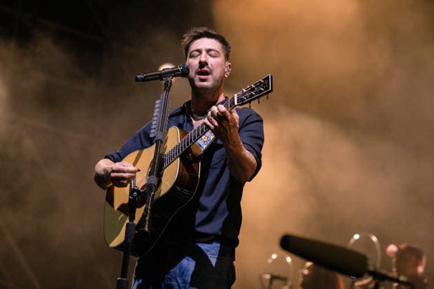 IPA86487394 - Marcus Mumford, a member of the band Mumford &amp; Sons, performs as part of the Prizefighter Tour at Rock in Roma on July 7, 2026, at the Ippodromo delle Capannelle in Rome, Italy.  Copyright: xEmanuelaxVertolli LiveMediax xx 86487394