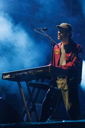 IPA86487484 - Ben Lovett, a member of the band Mumford &amp; Sons, performs as part of the Prizefighter Tour at Rock in Roma on July 7, 2026, at the Ippodromo delle Capannelle in Rome, Italy.  Copyright: xEmanuelaxVertolli LiveMediax xx 86487484
