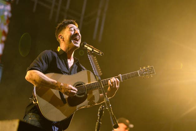 IPA86487487 - Marcus Mumford, a member of the band Mumford &amp; Sons, performs as part of the Prizefighter Tour at Rock in Roma on July 7, 2026, at the Ippodromo delle Capannelle in Rome, Italy.  Copyright: xEmanuelaxVertolli LiveMediax xx 86487487
