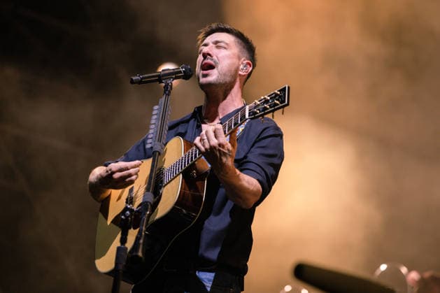 IPA86487504 - Marcus Mumford, a member of the band Mumford &amp; Sons, performs as part of the Prizefighter Tour at Rock in Roma on July 7, 2026, at the Ippodromo delle Capannelle in Rome, Italy.  Copyright: xEmanuelaxVertolli LiveMediax xx 86487504