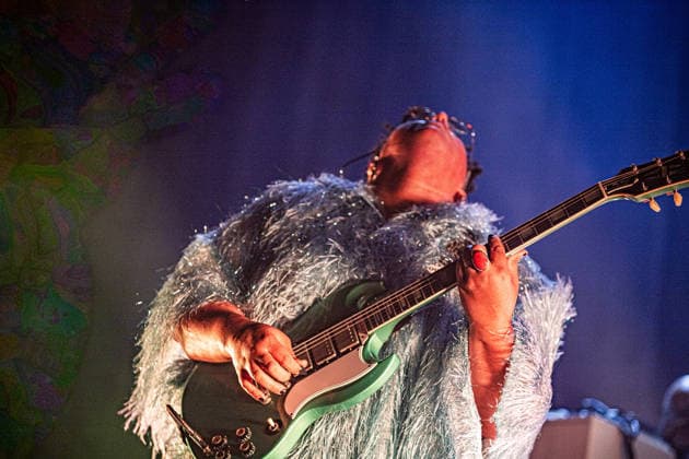 Alabama Shake live at Lucca Summer festival in Lucca, Italy - 07 Jul 2026 Singer Brittany Howard of Alabama Shake performs live on stage during a concert. The celebrated American band Alabama Shake performed on stage in Piazza Napoleone in Lucca, marking the highly anticipated only Italian date of their world tour. The concert marks their historic return to the country after a ten-year absence, celebrating the official reunion of founding members Brittany Howard, Heath Fogg, and Zac Cockrell. Lucca Italy Copyright: xCarloxVerganix xSOPAxImagesx ALABAMASHAKE26(6)