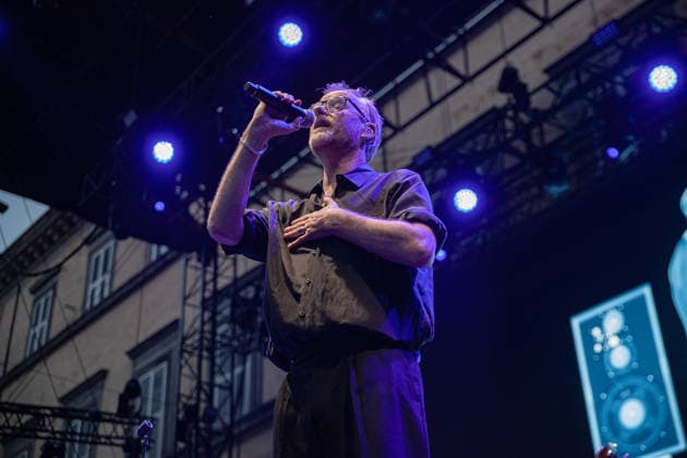 July 7, 2026, Lucca, Toscana, Italy: American singer-songwriter Matt Berninger of the indie-rock band, The National performs live on the stage during the twenty-seventh edition of the Lucca Summer Festival 2026 at Piazza Napoleone. Lucca Italy - ZUMAs197 20260707_aaa_s197_214 Copyright: xCarloxVerganix