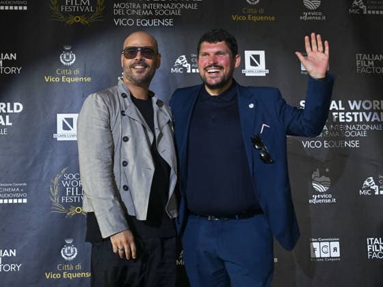 July 7, 2026, Vico Equense, Napoli, Italy: Marco D Amore and Giuseppe Alessio Nuzzo attend the 2026 Social Film Festival. Vico Equense Italy  - ZUMAs197 20260707_aaa_s197_228 Copyright: xAntoninoxD Espositox