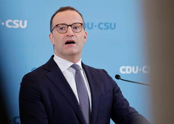 Jens Spahn (CDU), Deutschland, Berlin, Reichstag, Pressekonferenz CDU CSU *** Jens Spahn, CDU, Germany, Berlin, Reichstag, CDU-CSU Press Conference