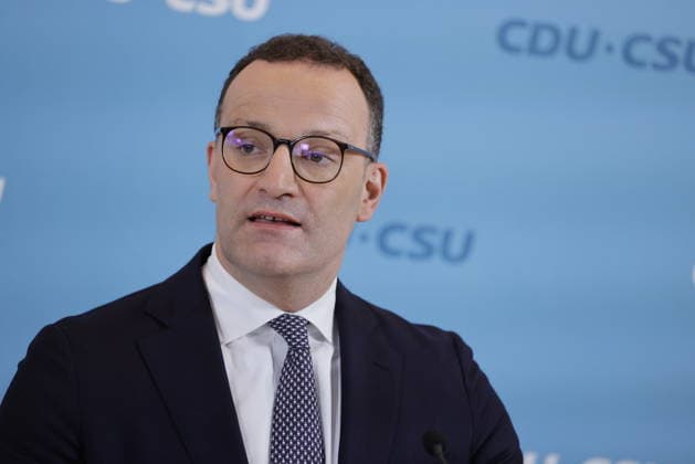 Jens Spahn (CDU), Deutschland, Berlin, Reichstag, Pressekonferenz CDU CSU *** Jens Spahn, CDU, Germany, Berlin, Reichstag, CDU-CSU Press Conference
