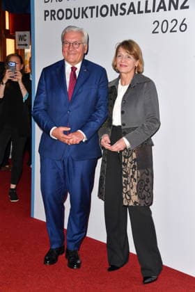 RECORD DATE NOT STATED FEST DER PRODUKTIONSALLIANZ - Berlin Frank-Walter Steinmeier (Bundespräsident) mit Ehefrau Elke Büdenbender beim FEST DER PRODUKTIONSALLIANZ der Allianz Deutscher Produzenten - Film & Fernsehen e.V. (Produktionsallianz) im Tipi am Kanzleramt in Berlin am 07.07.2026 *** PRODUCTION ALLIANCE GALA Berlin: Frank Walter Steinmeier, President of Germany, with his wife Elke Büdenbender at the PRODUCTION ALLIANCE GALA hosted by the Alliance of German Film and Television Producers (Allianz Deutscher Produzenten Film Fernsehen e. V.) at the Tipi am Kanzleramt in Berlin on July 7, 2026 Copyright: xEventpressxBerndtx