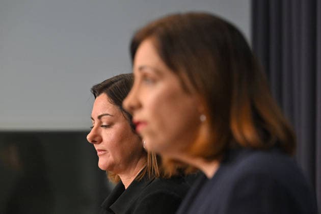 ANIKA WELLS TELSTRA PRESSER, Minister for Emergency Management Kristy McBain and Minister for Communications Anika Wells at a press conference at Parliament House in Canberra, Wednesday, July 8, 2026. ( NO ARCHIVING CANBERRA AUSTRALIAN CAPITAL TERRITORY AUSTRALIA  Copyright: xMICKxTSIKASx 20260708195364403296