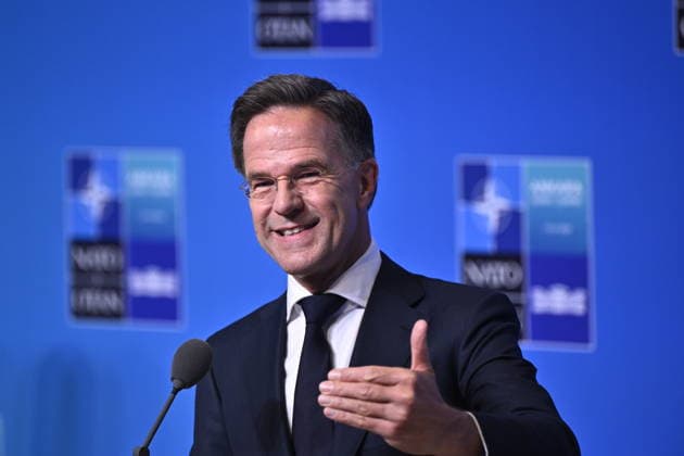 ANKARA, TURKIET 20260708 Mark Rutte, generalsekreterare för Nato, anländer till Nato-toppmötet i Ankara, Turkiet. ANKARA TURKIET x10430x *** ANKARA, TURKEY 20260708 Mark Rutte, NATO Secretary General, arrives at the NATO summit in Ankara, Turkey ANKARA TURKEY x10430x  Copyright: xChristinexOlsson TTx NATO-TOPPMÖTE ANKARA 2026 4TE0egzvVmg