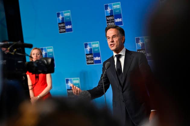 LKS 20260708 NATO Secretary General Mark Rutte speaks at the 36th NATO Heads of State and Government Summit in Ankara, Turkey, on July 8, 2026. - EMMI KORHONEN Ankara Turkey  Copyright: xEmmixKorhonenx IH3It1da3ws